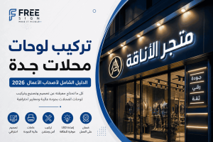 تركيب لوحات محلات جدة
