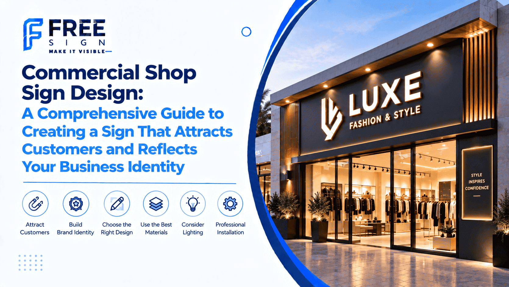 Commercial Shop Sign Design