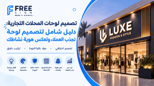 تصميم لوحات المحلات التجارية